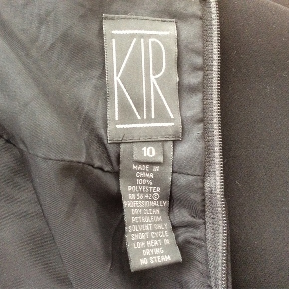 KIR Black Halter Cocktail / Party Dress - Size 10 - Picture 10 of 12